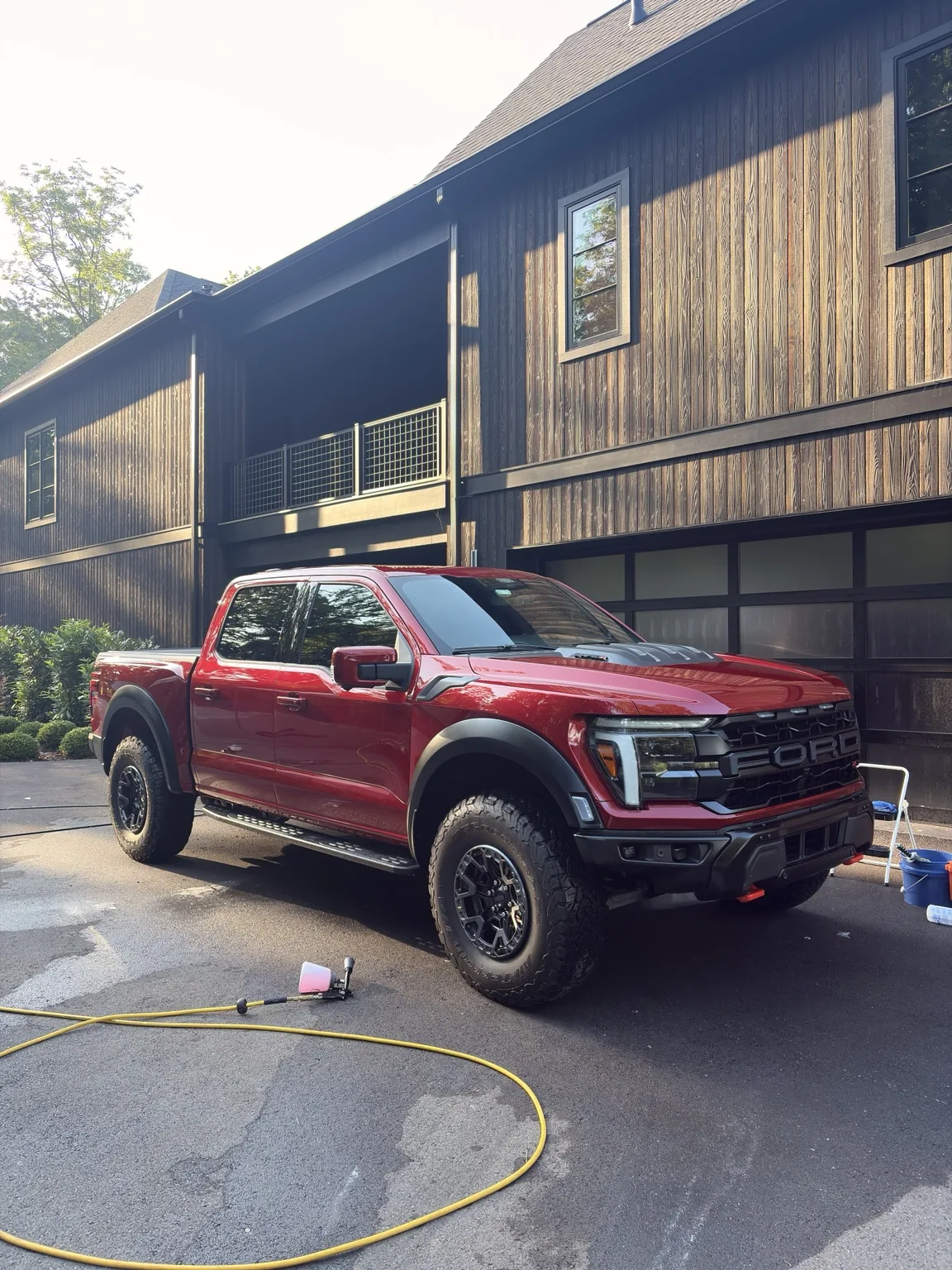 Detailed red Ford Raptor
